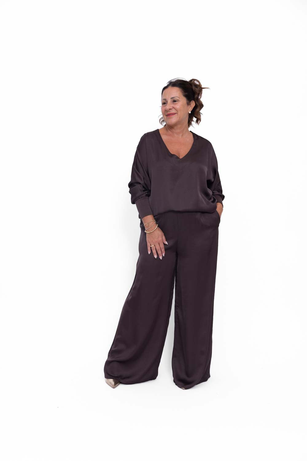 Completo Perla in misto seta
