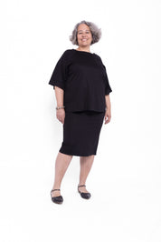 Gonna Marta longuette in viscosa