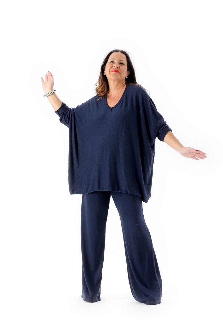 Jeny sweater in viscose wool and angora