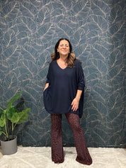 Animal print trousers