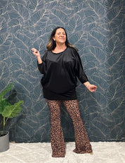 Animal print trousers