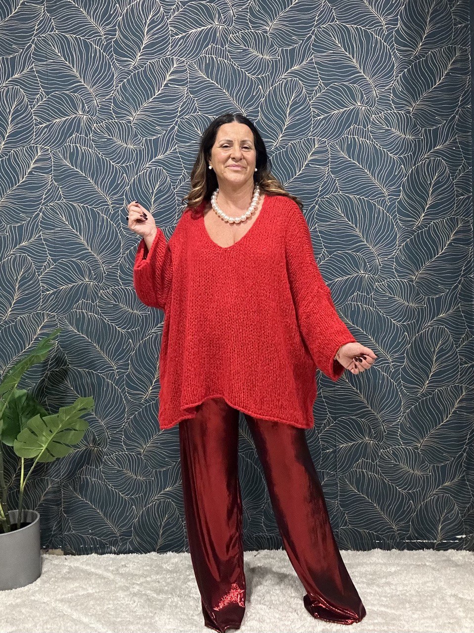 Pantalone lamè