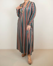 Patterned shirt dress
