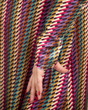 Patterned shirt dress