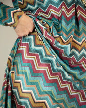 Patterned shirt dress
