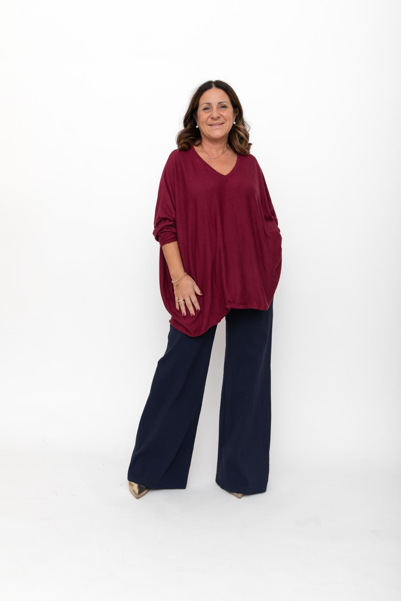 Box 2 Maglie Jeny lana angora e viscosa manica lunga