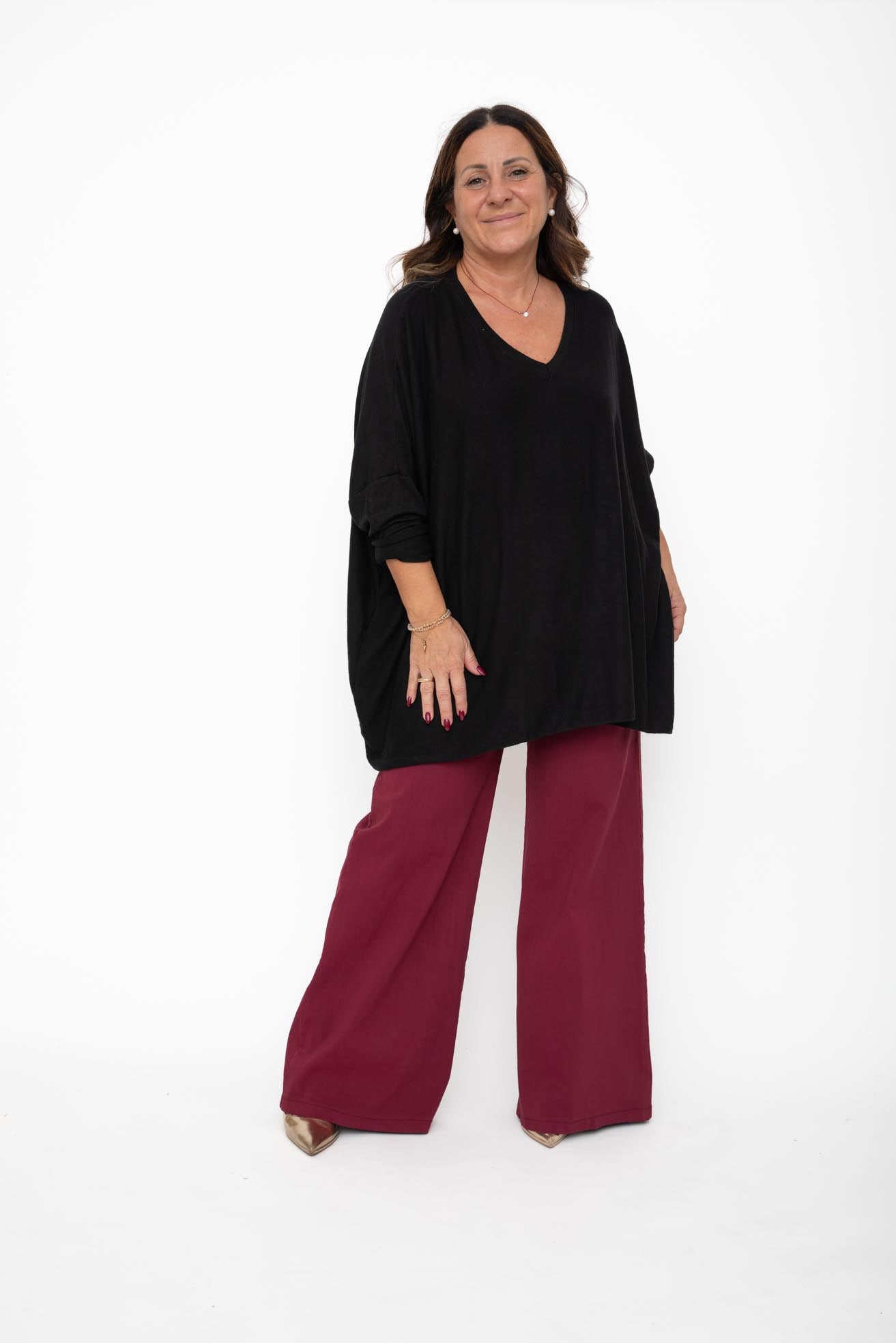 Box 2 Maglie Jeny lana angora e viscosa manica lunga