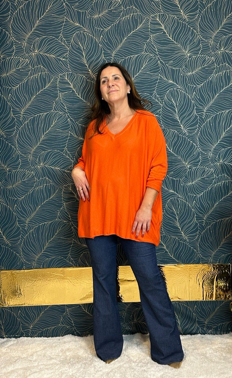 Jeny sweater in viscose wool and angora