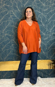 Jeny sweater in viscose wool and angora