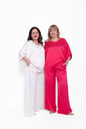Completo Katia maglia e pantalone in seta e viscosa