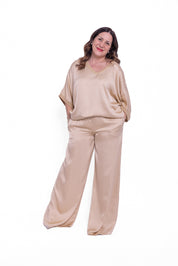 Completo Katia maglia e pantalone in seta e viscosa