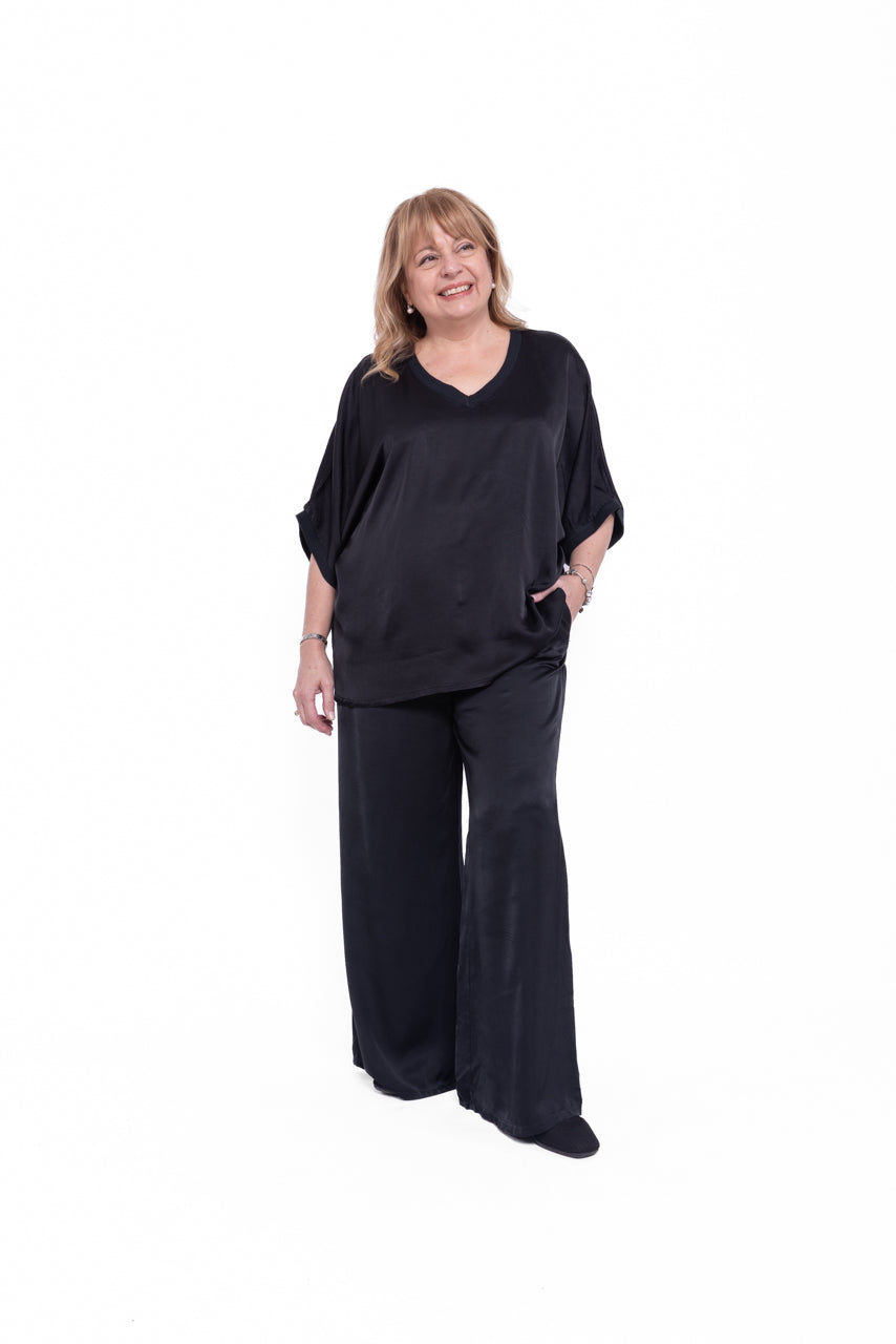 Completo Katia maglia e pantalone in seta e viscosa