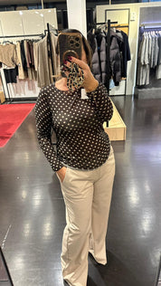 Maglia Michela a pois in misto cashmere