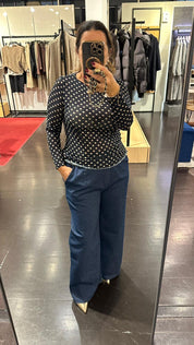 Maglia Michela a pois in misto cashmere