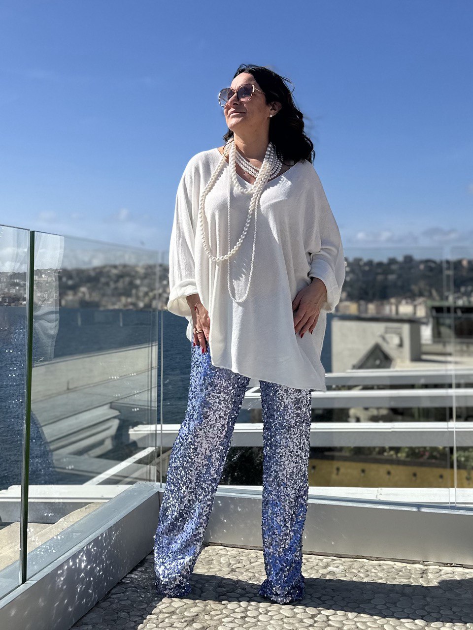 Pantalone in pailletes
