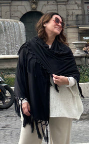 Scialle con frange