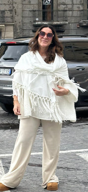 Scialle con frange