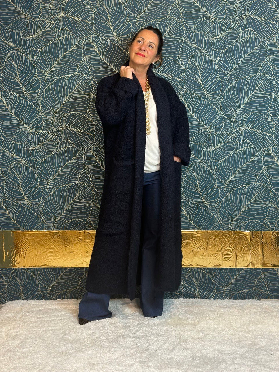 Alessandra coat in bouclé
