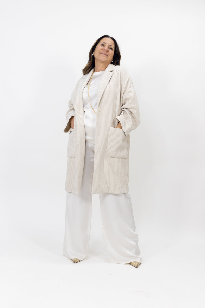 Cappottino Federica a coste sartoriale