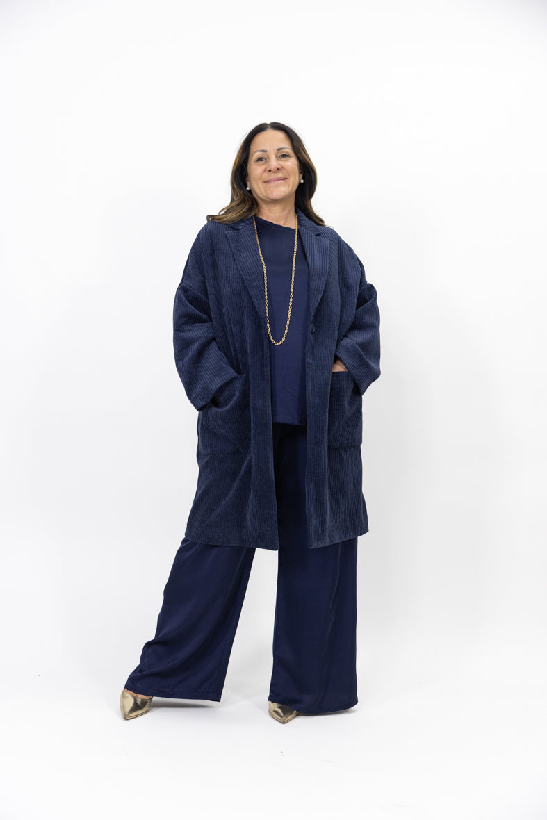 Cappottino Federica a coste sartoriale