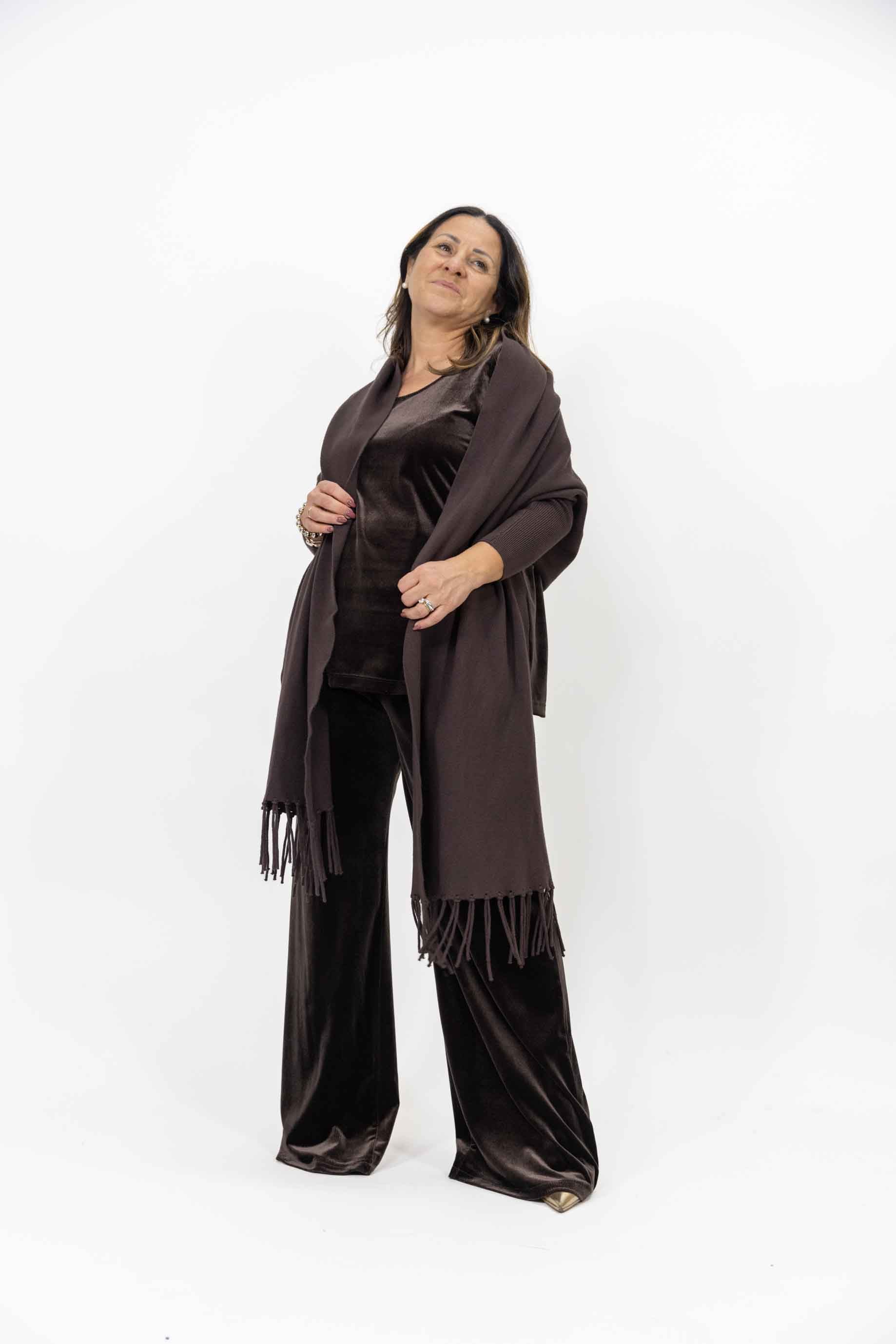 Cardigan Iva con frange