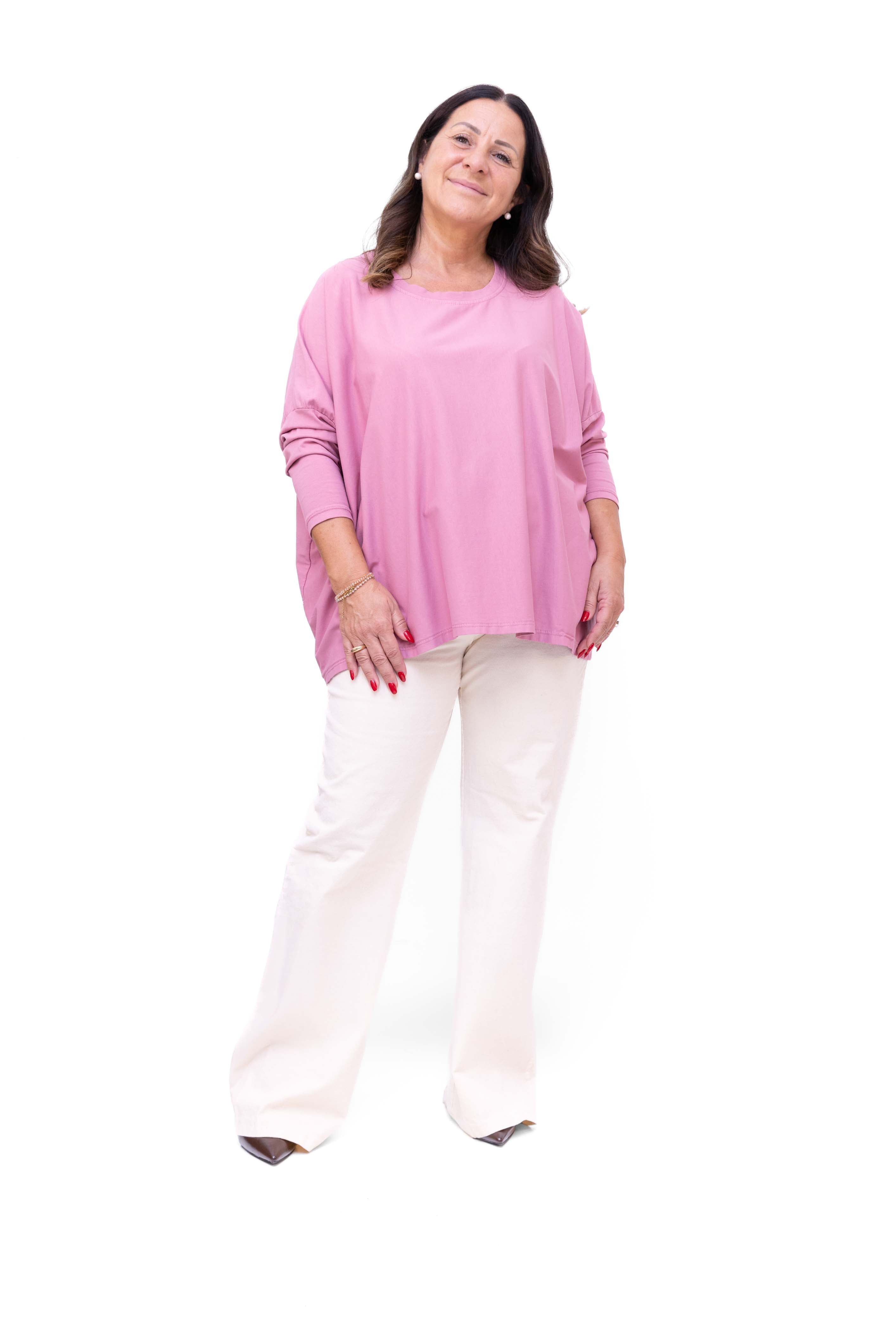 Set 2 Maglia Nicoletta in cotone girocollo