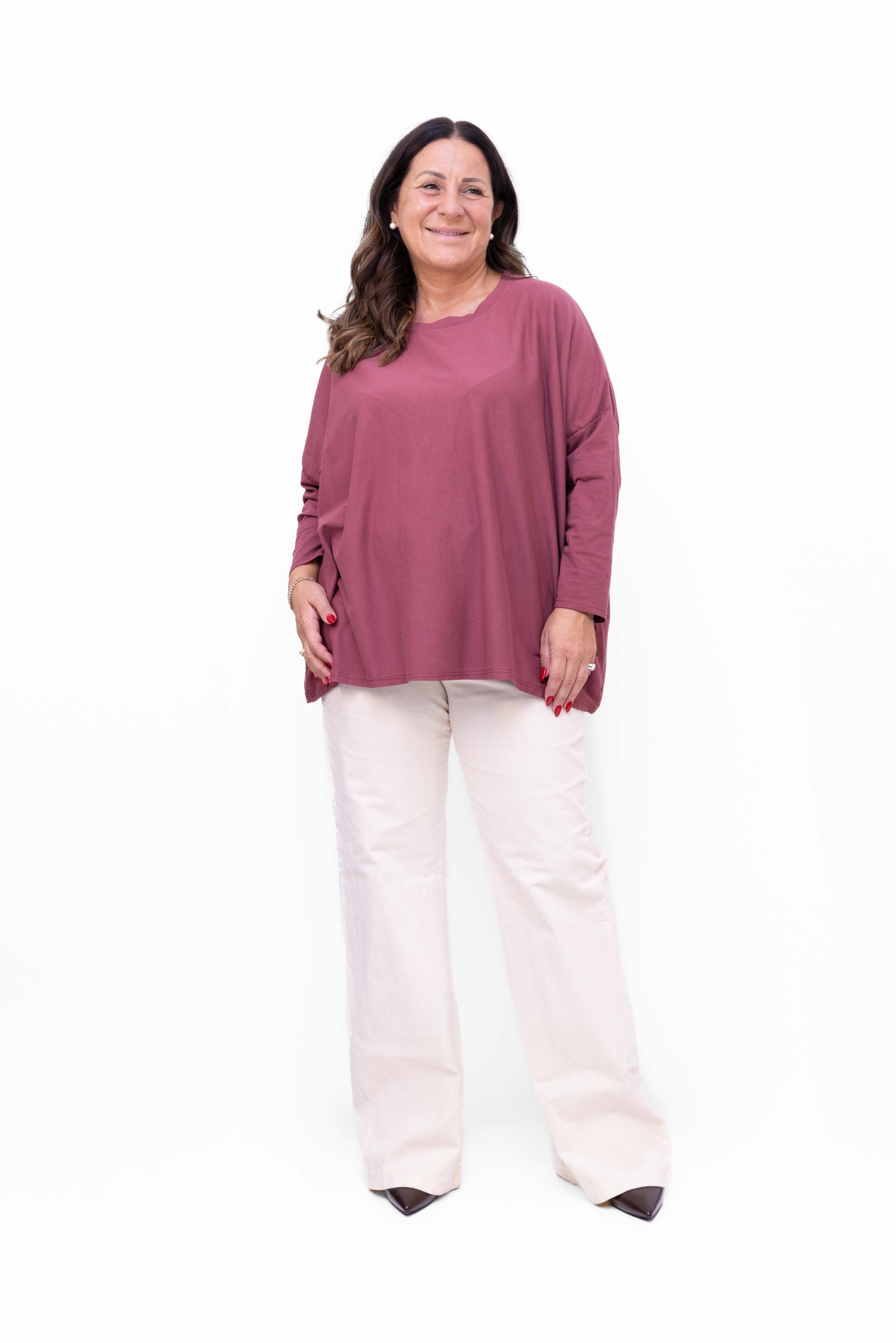 Set 2 Maglia Nicoletta in cotone girocollo