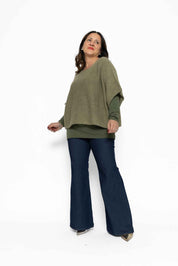 Completo poncho Elena con maglia Merien