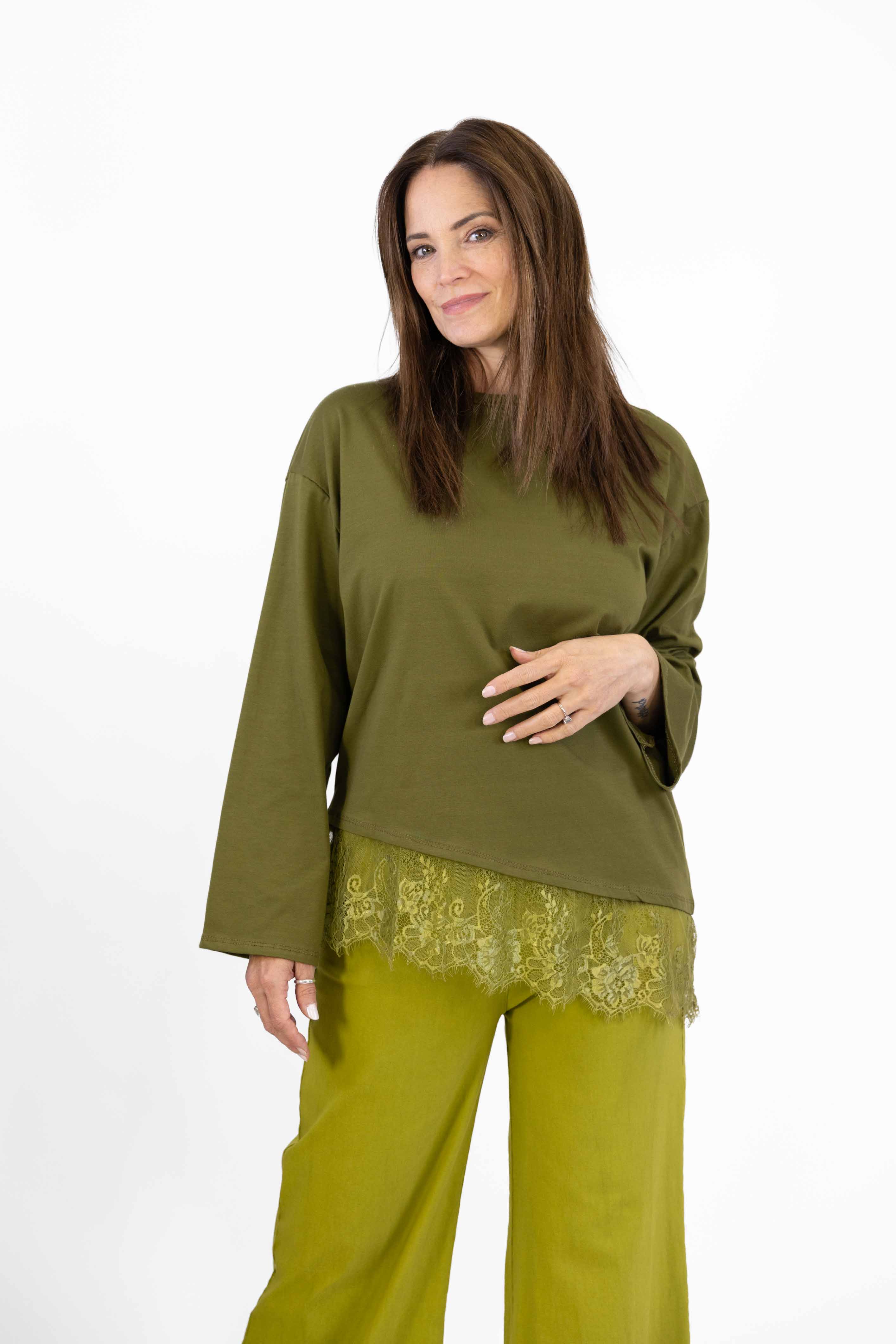 Set 2 Maglia Amelie con pizzo