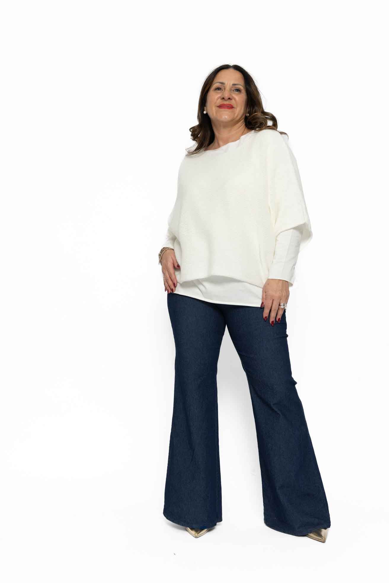 Completo poncho Elena con maglia Merien