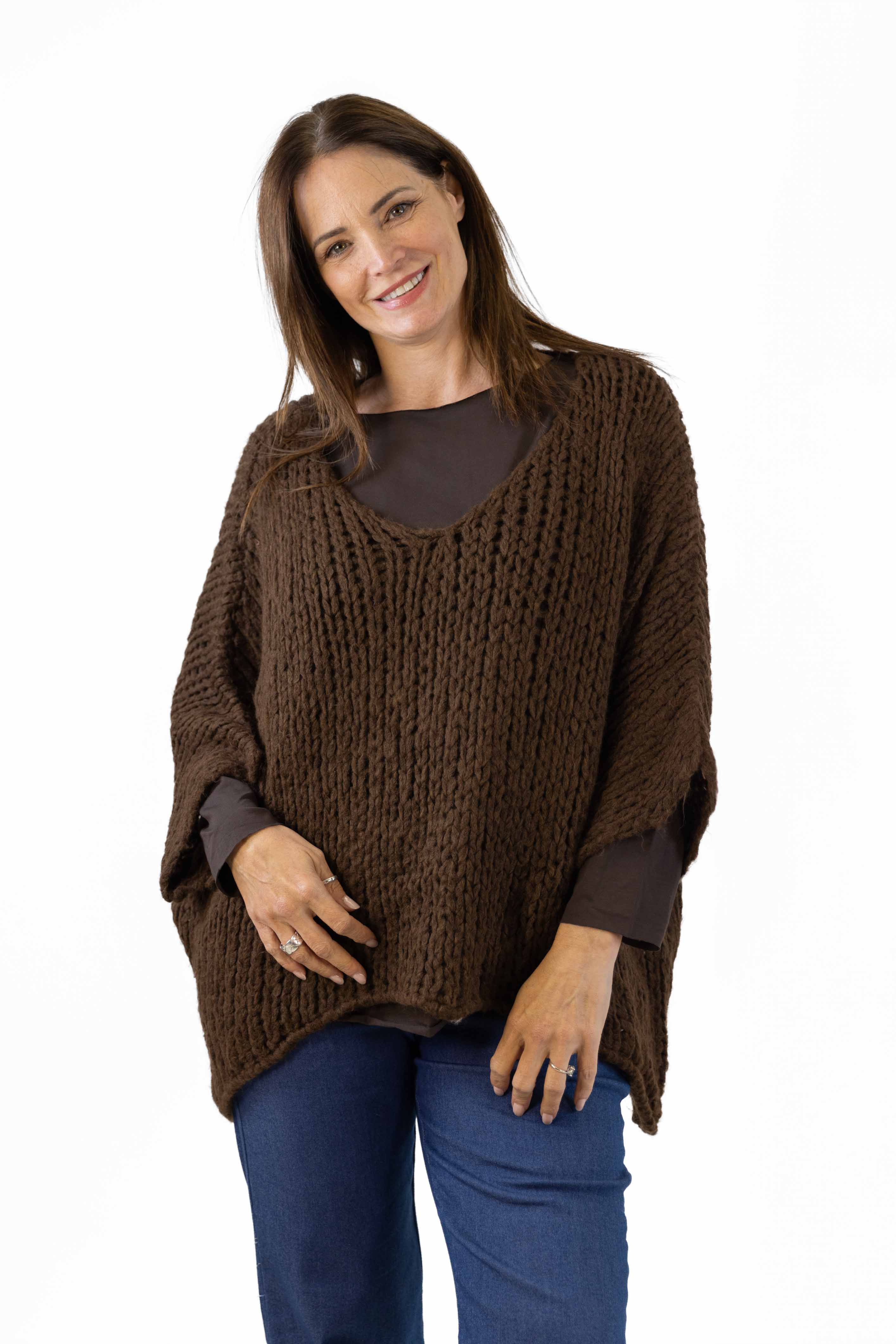 Total look maglione Erica con maglia Annalisa