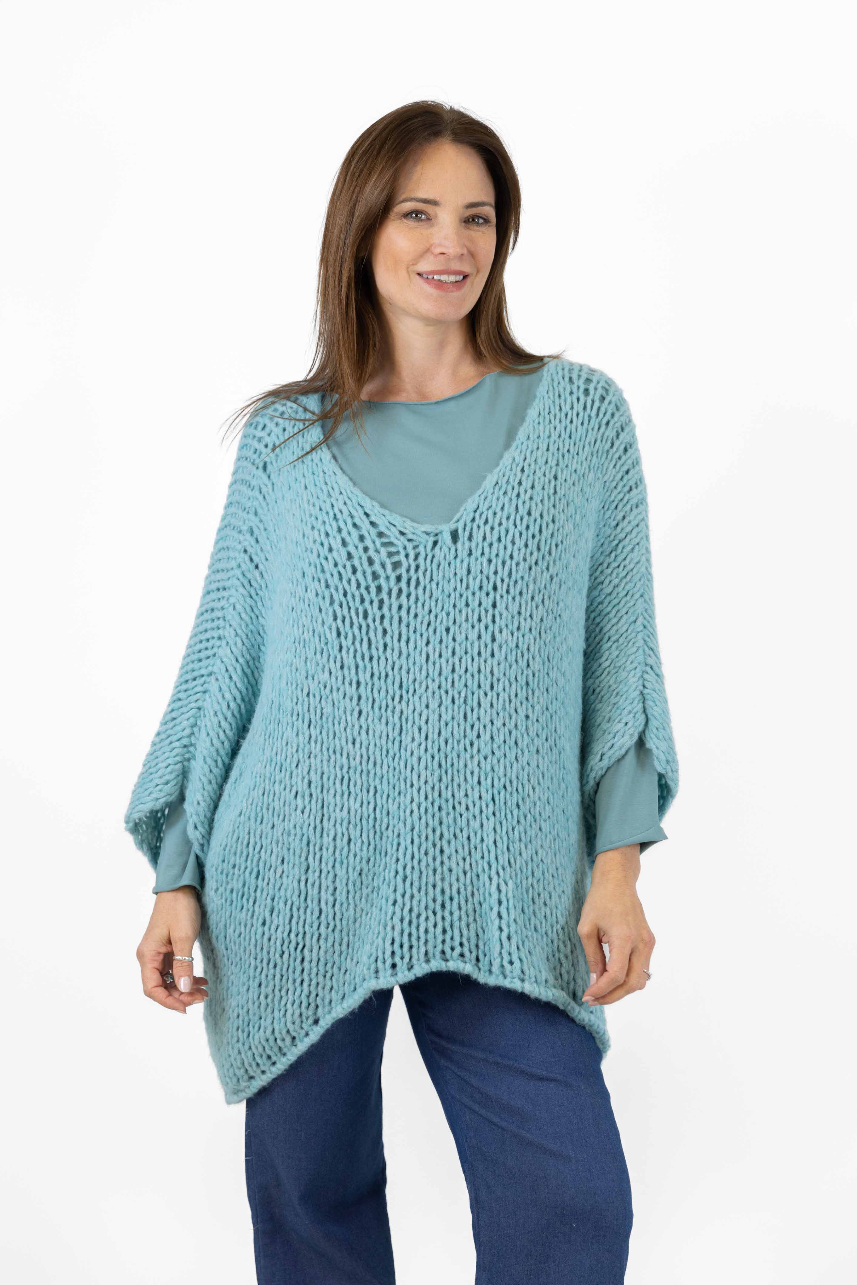 Total look maglione Erica con maglia Annalisa