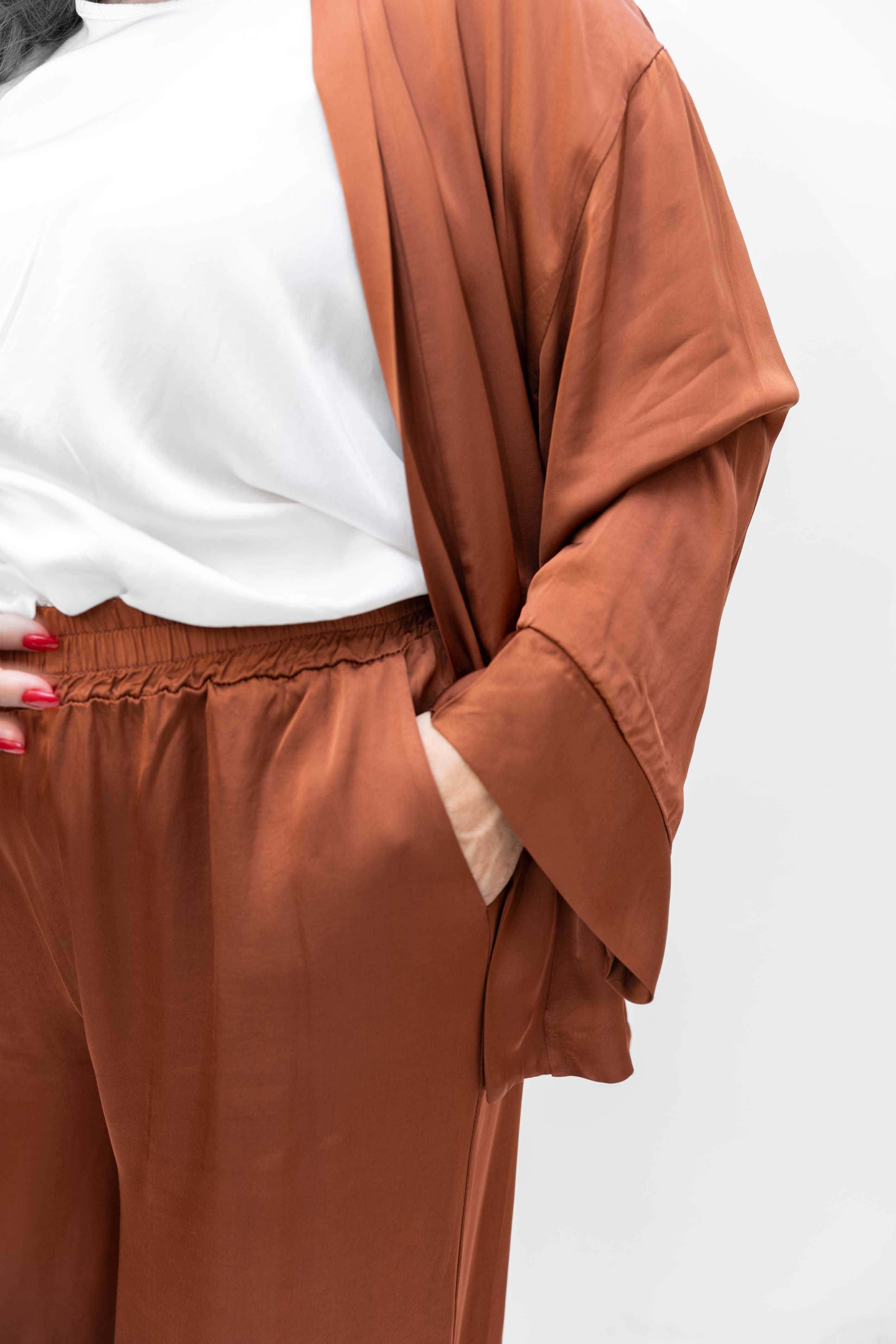 Completo Antonella Pantalone e Giacca Kimono in viscosa