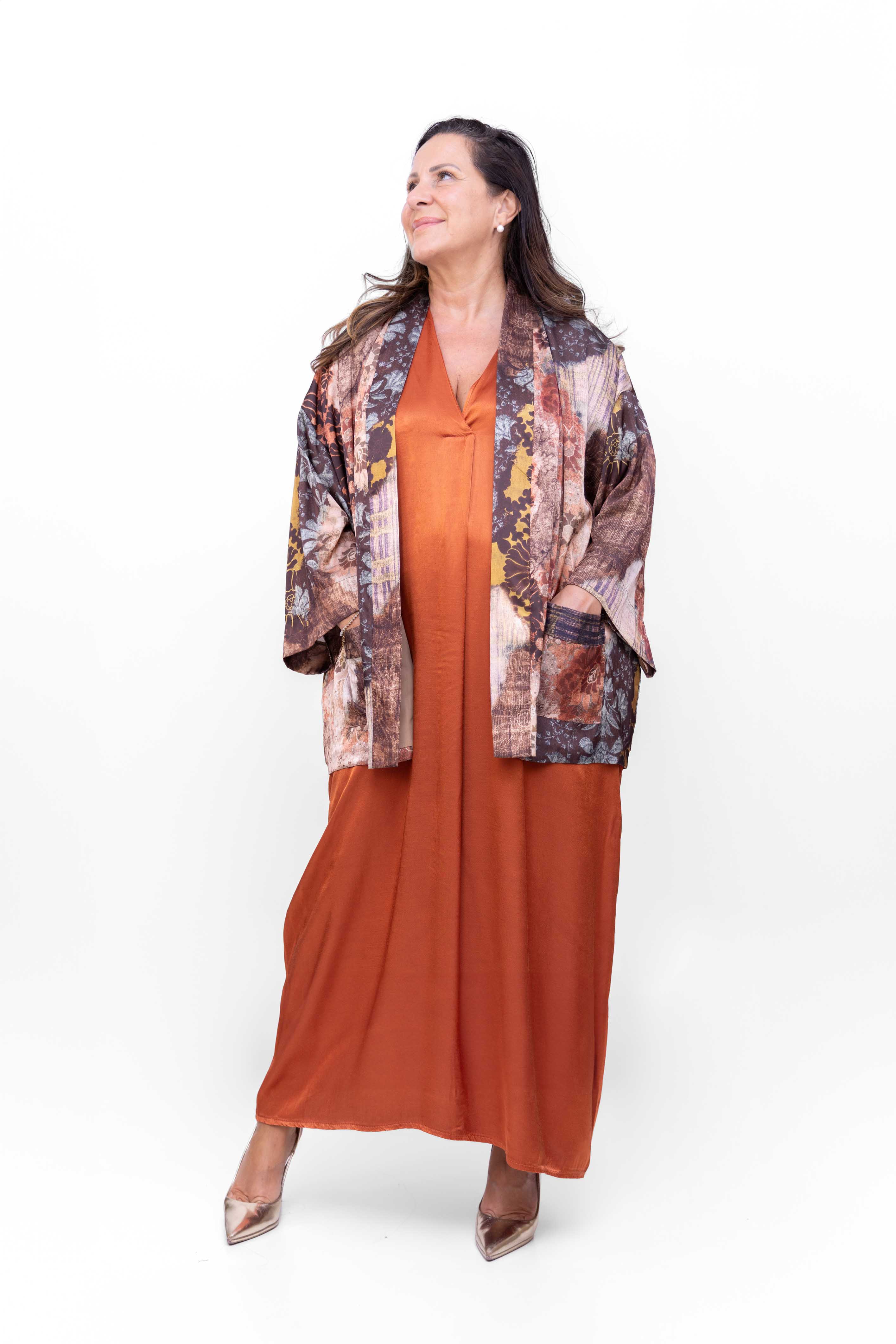 Completo Giacca Kimono Loredana con Vestito Luce