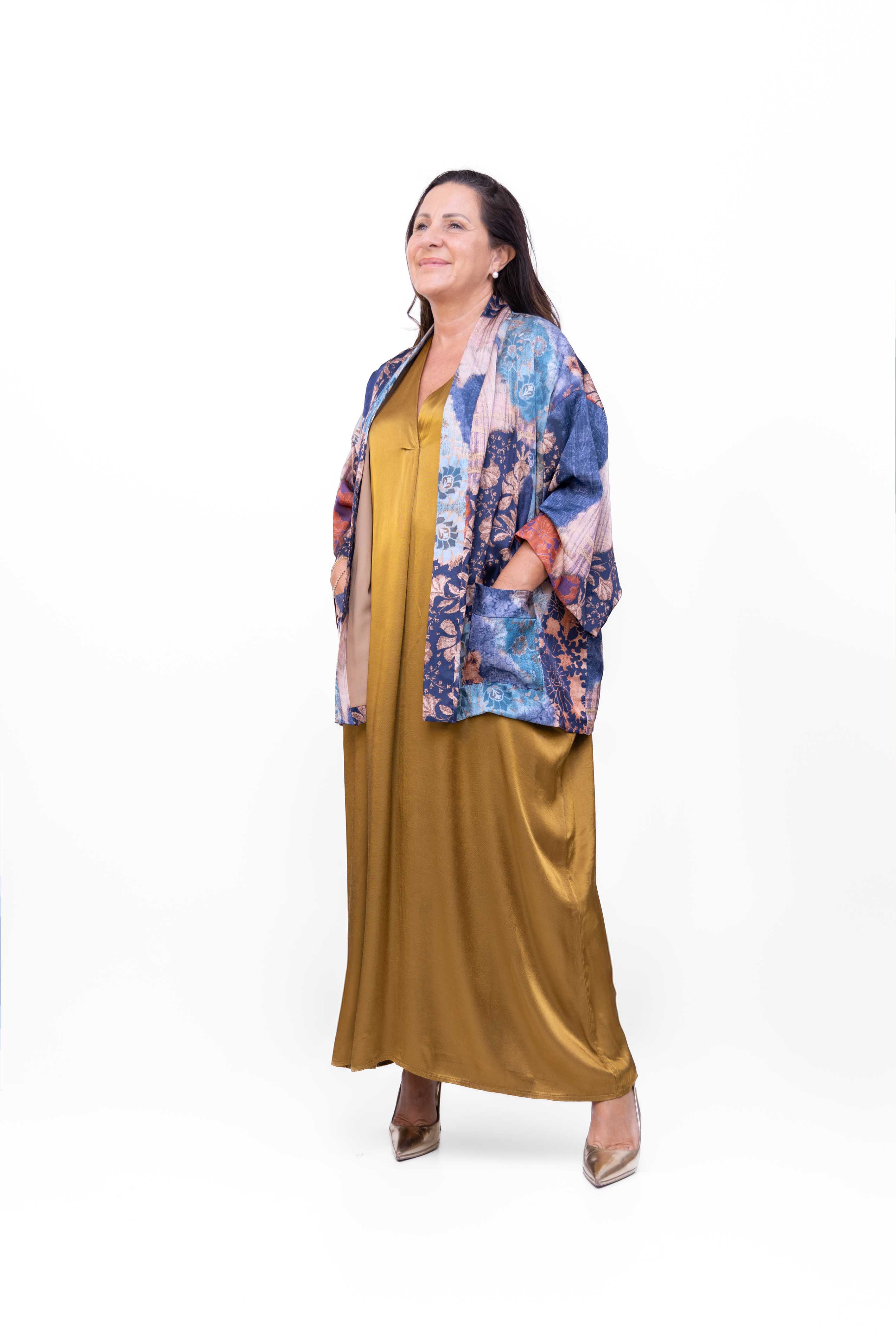 Completo Giacca Kimono Loredana con Vestito Luce