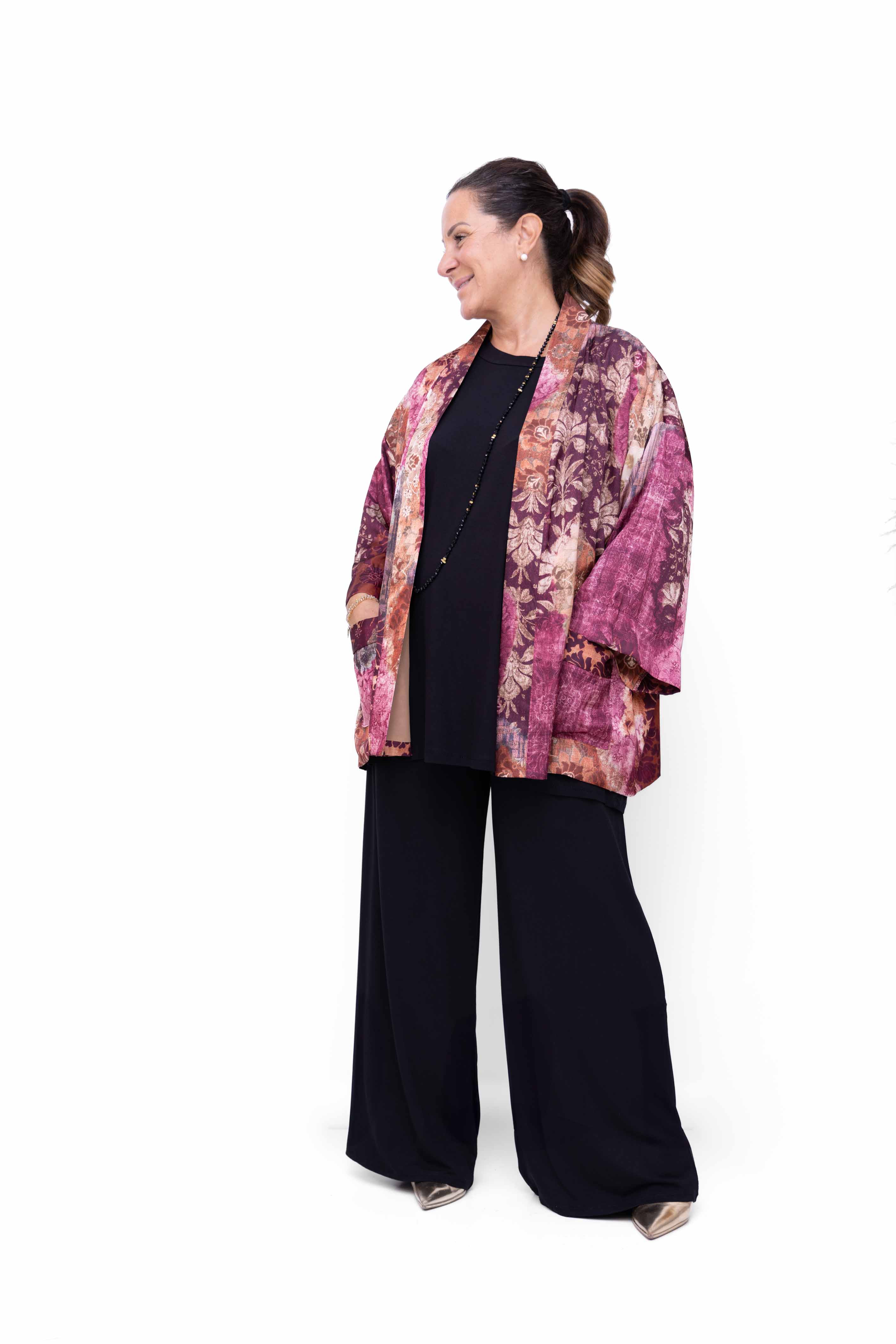 Completo Rachele maglia e pantalone con Kimono Lucrezia