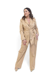 Completo Lucia giacca e pantalone in camoscio - Numa Milano