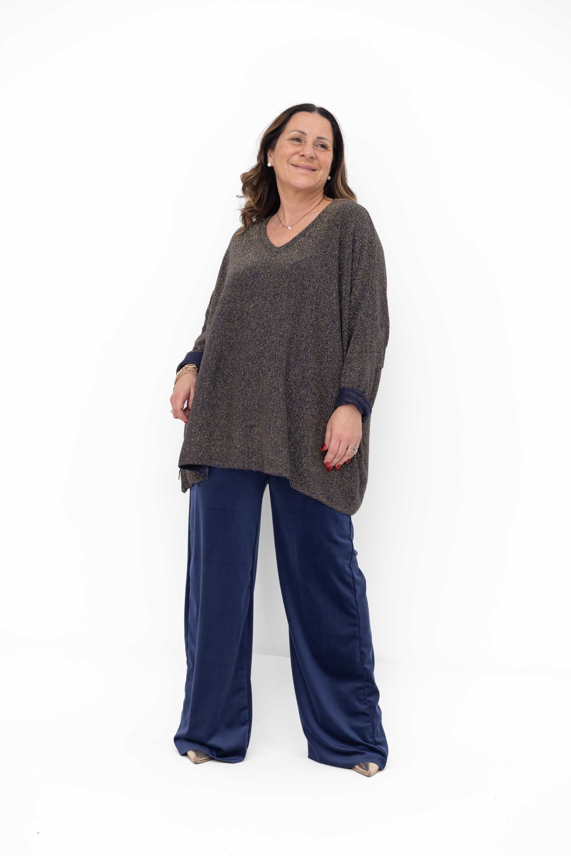 Maglia Giorgiana in  lurex vestibilità over