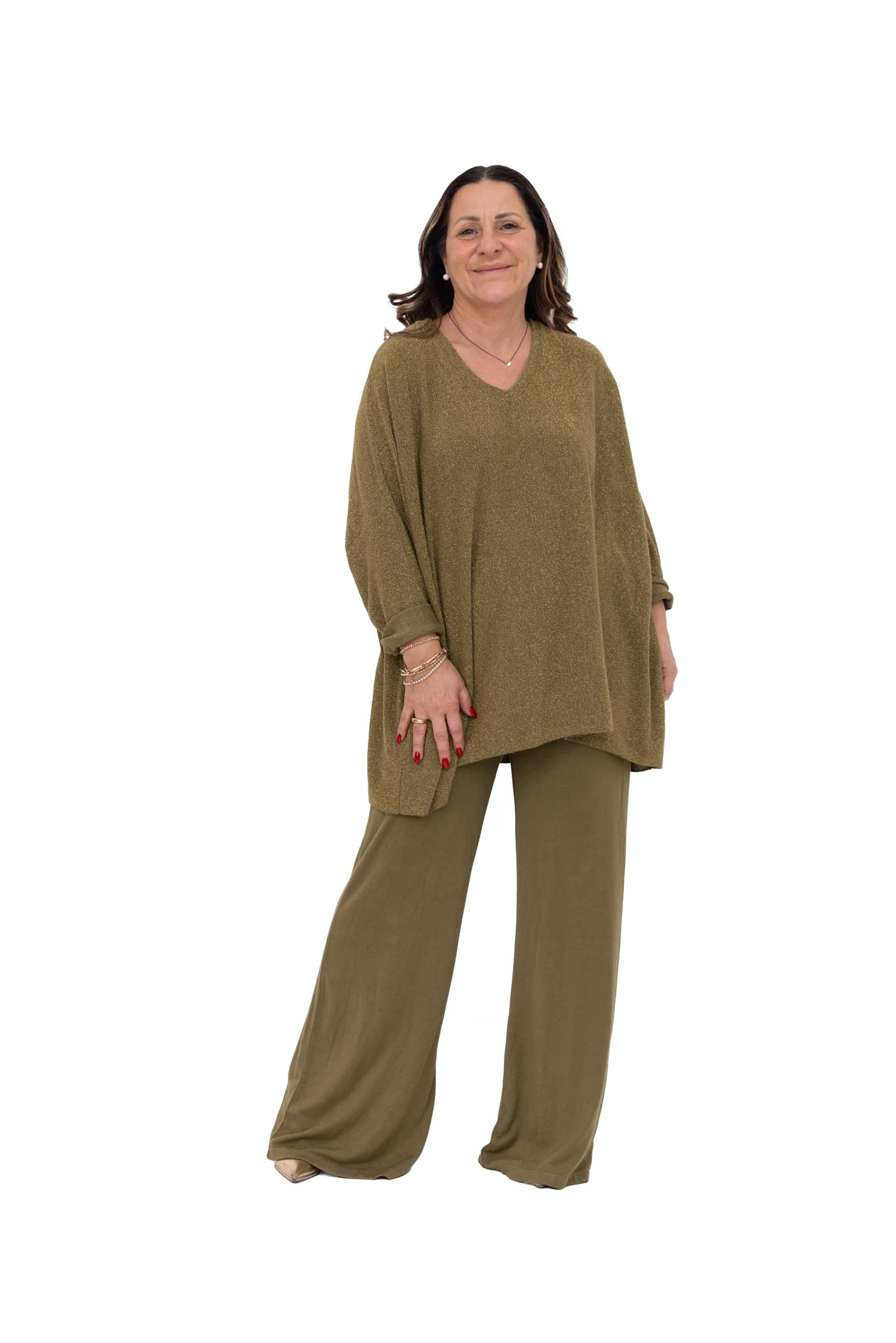 Maglia Giorgiana in  lurex vestibilità over