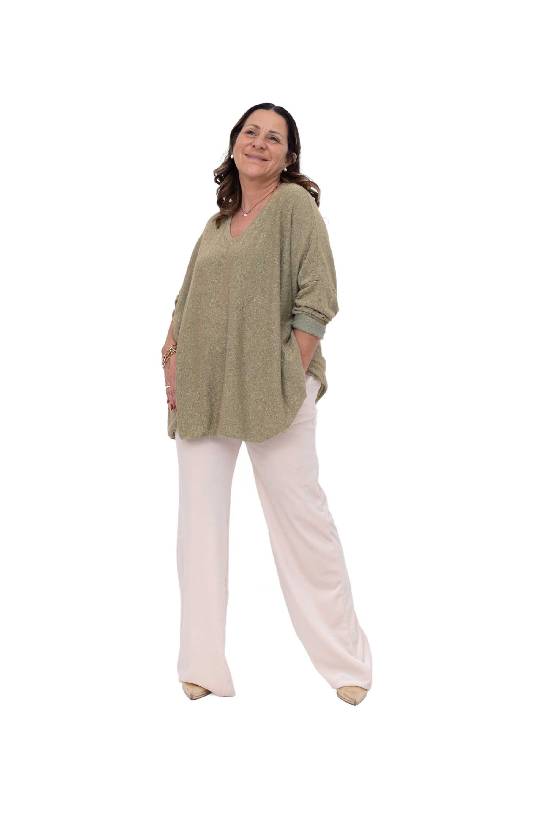 Maglia Giorgiana in  lurex vestibilità over