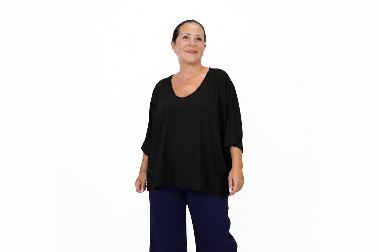 Maglia Marina manica 3/4 in viscosa