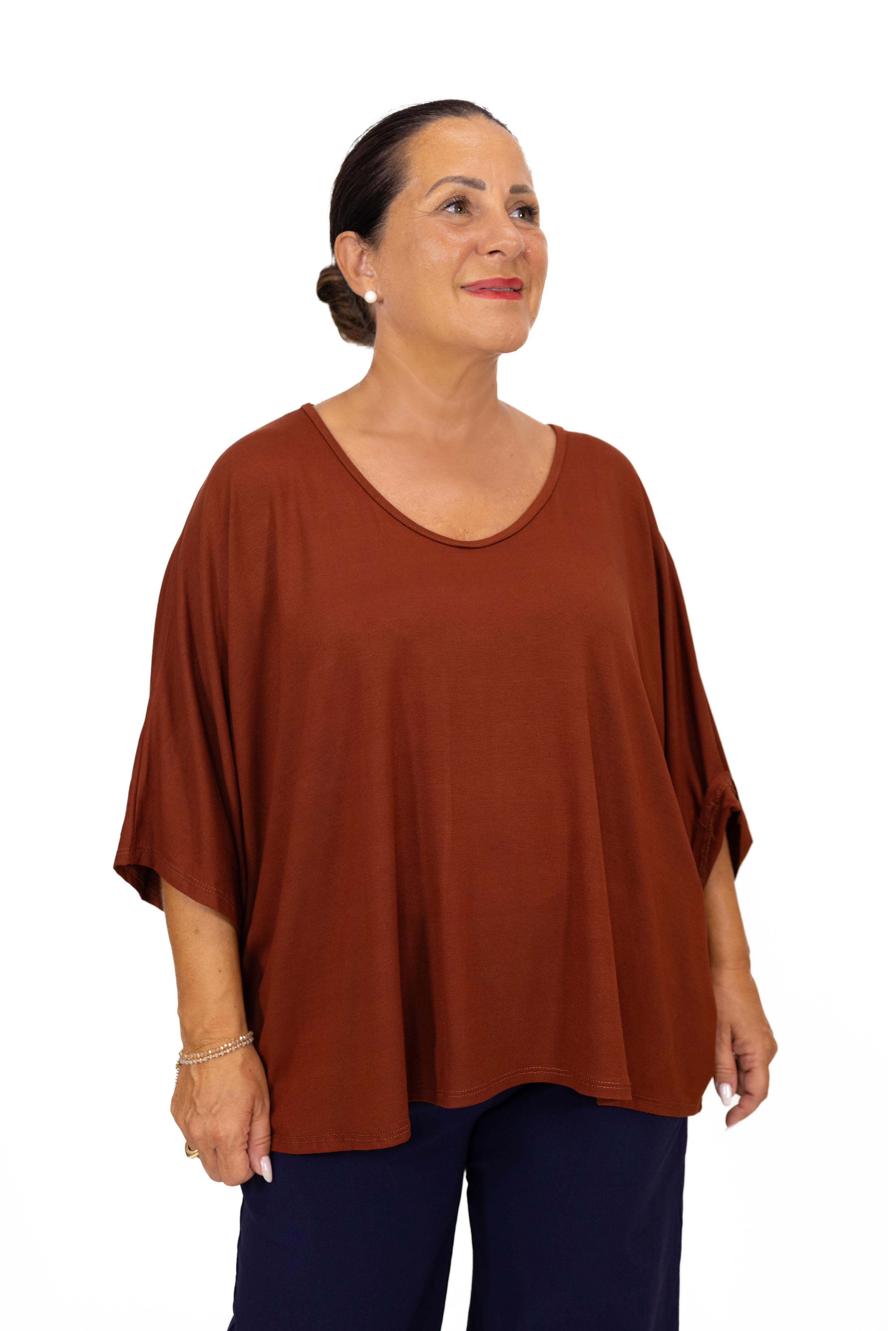 Maglia Marina manica 3/4 in viscosa