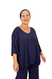Maglia Marina manica 3/4 in viscosa