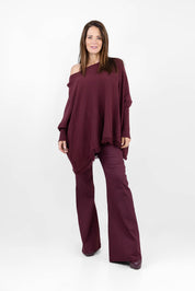 Pantalone Atena modello flare in viscosa elasticizzata