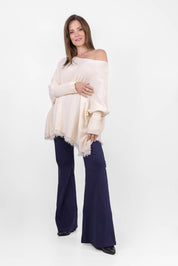 Pantalone Atena modello flare in viscosa elasticizzata