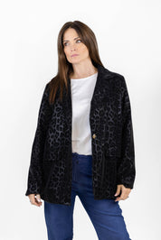 Giacca Blazer Cloe fantasia maculata tono su tono