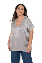 Set 2 Maglia Gabriella scollo a V manica corta - Numa Milano