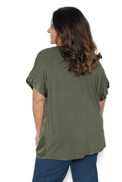 Maglia Gabriella scollo a V manica corta