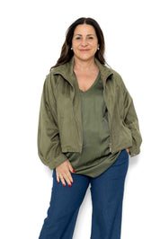 Giacca primaverile Virginia effetto camoscio