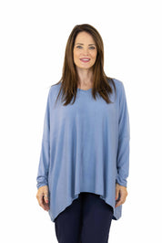 Maglia Jeny in viscosa lana e angora manica lunga